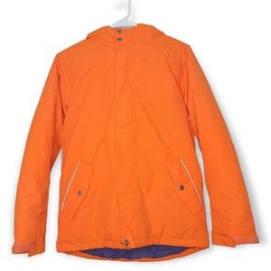 Hanna Andersson Orange Winter Puffer Hooded Jacket Coat 160cm 14/16